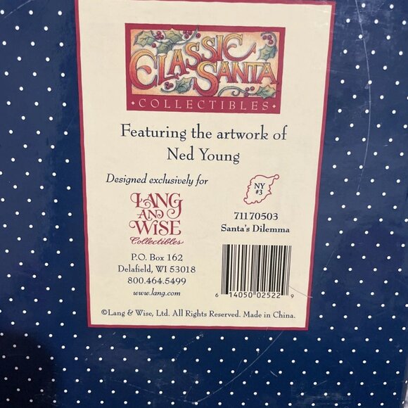Lang & Wise Santa's Dilemma First Edition 2001 Number 3 , Ned Young (Signed) - Picture 9 of 10